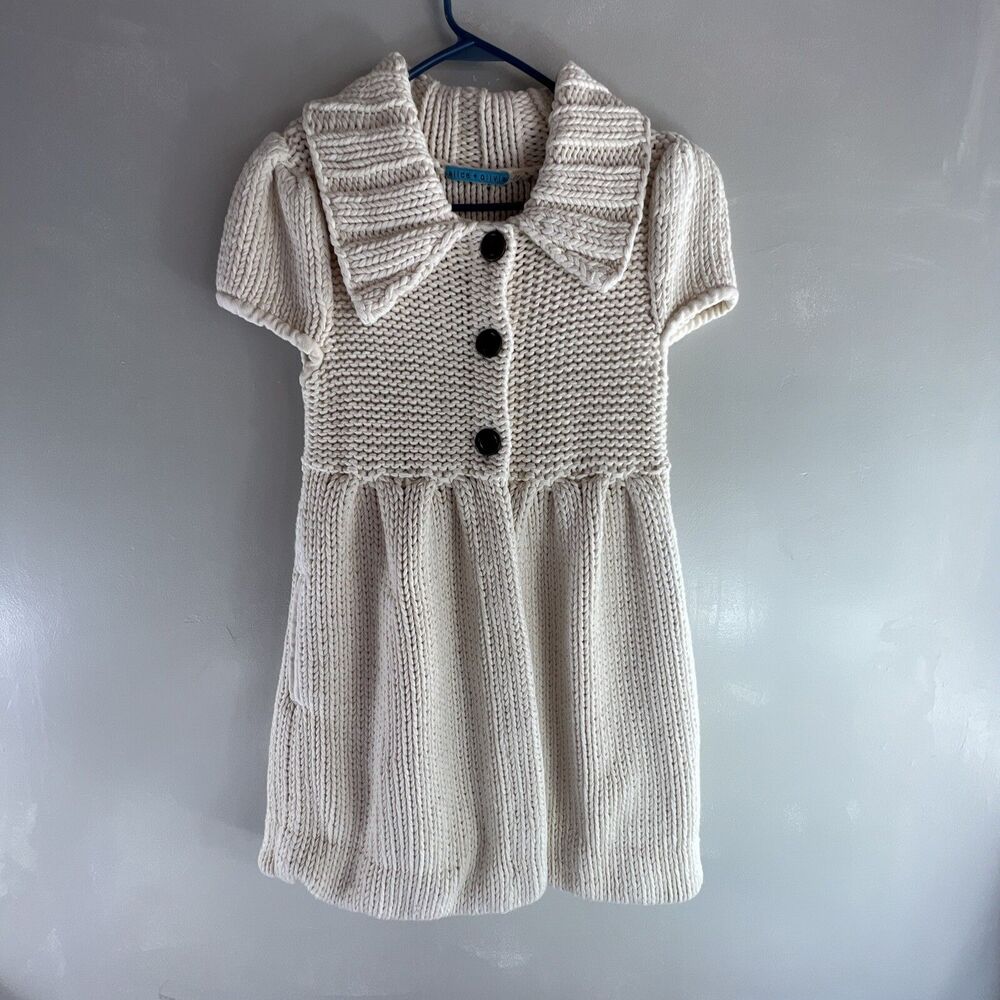 Alice + Olivia Sweater Women’s Size S Short Sleeve 3 Button Cardigan W/ Pockets